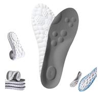 Footstr - Plantillas para hombres y mujeres, soporte de arco de espuma viscoelástica 4D, plantillas transpirables de absorción de impactos para zapatos (2 unidades, A, 48)