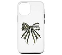 Footvolley Player - Coqueta de camuflaje con bandera estadounidense del 4 de julio Carcasa para iPhone 12/12 Pro