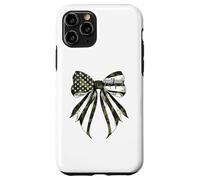 Footvolley Player - Coqueta de camuflaje con bandera estadounidense del 4 de julio Carcasa para iPhone 11 Pro