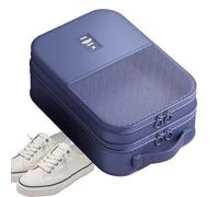 Footwear Carrier Case - Athletic Shoe Sleeve, Travel Packing Cube | Plegable Lightweight Handheld Sport Boot Holder, Odor Resistant Space Saving Sandal Sorting Container for Suitcase, azul marino