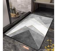 Fooyho Alfombra de Baño Antideslizante 100x150cm Alfombra Ducha Agua Súper Absorbente, Alfombra Baño Suave, Alfombrilla De Baño Antideslizante, Alfombra Grande Secado Rápido Tapete Bañera, Painting