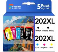 Fooylen 202 XL 202XL Cartuchos de Impresora compatibles con Epson 202XL Multipack epson XP 6100 XP 6105 Cartuchos para Expression Premium XP-6000 XP-6100 XP-6105 XP6000 XP-6005 XP-6001