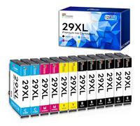 Fooylen 29XL Cartuchos de impresora compatibles con Epson 29 XL Multipack para Epson XP-342 XP-332 XP-345 XP-352 XP-442 XP-445 XP-455 XP-432 XP-245 XP-235 XP-335 XP-435 XP-247 (paquete de 12)