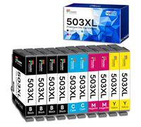 Fooylen 503XL Cartuchos de impresora compatibles con Epson 503 Multipack Cartuchos para Epson Expression Home XP-5200 XP-5205 XP5200 XP5205, Workforce WF-2960 WF-2965 WF2960 WF2965 WF-2960DWF WF