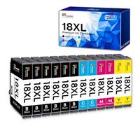 Fooylen Cartuchos de impresora 18XL compatibles con Epson 18 XL Multipack para Epson Expression Home XP-305 XP-215 XP-225 XP-412 XP 422 XP-325 XP-312 XP-315 XP-205 XP-415 XP-425 XP-102 XP-202 (paquete
