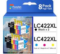 Fooylen LC422XL Cartuchos de impresora compatibles con Brother LC422 XL LC-422XLVAL para Brother MFC-J5340DW MFC-J5740DW MFC-J5345DW MFC-J6540DW MFC-J6940DW
