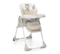 Foppapedretti Augh - Trona para reuniones para niños de 6 meses a 3 años (hasta 15 kg) - Asiento/reposapiés y respaldo ajustables, cesta para objetos, estable y cómoda, con relleno lavable