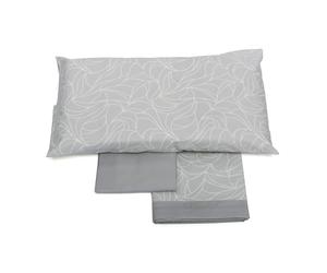 Foppapedretti Noche & Naturaleza - Juego de Cama Individual 1P, sábana encimera, sábana Bajera y Funda de Almohada; Onda Perla 100% algodón, Fabricado en Italia