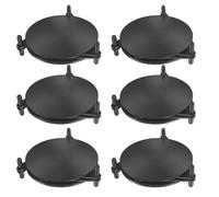 Foppla 6 vasos apilables apilables apilables organizadores ajustables para bebidas apilables fáciles de usar (negro)