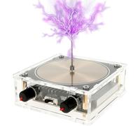 Foppla Bobina Tesla de música Bluetooth, kit de bobina musical, generador de arco de chispa de rayo artificial táctil, juguete de escritorio multifuncional, modelo de experimento de enseñanza