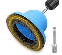 Foppla Rectificador de cubo de rueda con cabeza esférica para enganche de remolque, con transmisión de 1/2", limpiador de cubo de rueda para vehículos para cambio de llantas, limpieza de cubo de rueda