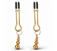 FOPS pinza para pezones para mujeres oro, juguete BDSM extremo para mujeres, pinzas para pezones BDSM extremas para hombres, pinzas para pezones sexo extremo para hombres, Sm juguete sexual I06-5