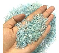 FOPURE 50g 3-5mm Azul Aguamarina Natural Cuarzo Cristal Piedra Roca Chips espécimen Piedras Naturales y minerales Cristales Regalo Piedras Naturales y Minerales