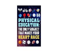 FOPURE Classroom Sports Theme Poster Set, Activity and Motivational Wall-Art for Elementary School Decor, Teacher Resources(Framed,12x18inch(30x45cm))