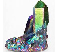 FOPURE Cristal curativo Cristal de Cuarzo Natural Racimo de Titanio Espécimen Piedras Naturales y Minerales (Size : 50g)