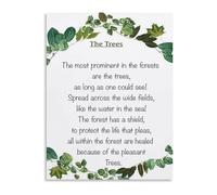 FOPURE Palimpsest Woods Poem Art Poster on Canvas Layered Meaning Wall-Art for Library Scriptorium and Den(Framed,08x12inch(20x30cm))