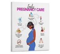 FOPURE Pregnancy Wellness in the First Trimester Care and Tips Poster Canvas Wall Decor(Unframed,12x18inch(30x45cm))