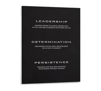 FOPURE Resilience and Determination Leadership Canvas Wall-Art Poster for Bedroom Office Living Room Motivational Decor(Framed,08x12inch(20x30cm))
