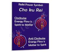 FOPURE Sacred Geometry Art Poster Mandala and Symbols Canvas Print for Space(Unframed,12x18inch(30x45cm))