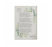 FOPURE The Poem Sermons We See, Edgar Guest Canvas Wall-Art, Educational & Motivational Decor for Principal Office, Dorm Room(Framed,16x24inch(40x60cm))
