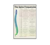 FOPURE The Spine Art Print Anatomical Science Poster Modern Wall Decor for Contemporary Home Office Lounge Wellness Space Decor(Framed,16x24inch(40x60cm))