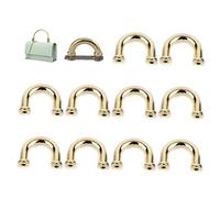 Fopytu 10 Pcs Metal U ANN Ring Speble for Hand Bag Bag Purse Store Collars Pet Proyectos De Bricolaje