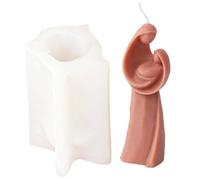 Fopytu Bendita Virgen María De Molma De Silicona Fácil De Liberación De Aromaterapia Molde De Resina Hecha a Mano para Fabricación De Velas