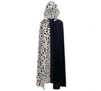 Fopytu Capa con Capucha para Adulto, Capa Larga con Capucha con Estampado De Vaca, Capa De Vampiro, Capa De Bruja, Disfraz Elegante para Adulto para Halloween Y Navidad.