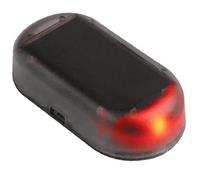 Fopytu Carpa Solar De Automóvil Alarma De Alarma Simulada Advertencia Antirrobo USB Led Leche De Seguridad De Seguridad Falsa Lámpara Falsa
