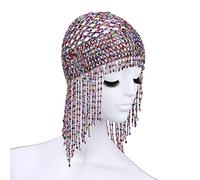 Fopytu Drinestone Tassel Tapeed Headsel Crystal Chain Chain Jewelry Dance Bode Boda Cleopatra Accesorios para Cabello