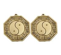 Fopytu Feng Chino Shui Bgua Espejo De Latón De Latón Decoración Colgante De Bagua Feng Shui Art