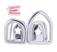 Fopytu Hip Hop Hop Hope Facinada Abierta De Dientes Dobles Tapa De Dientes Cubierta De Dientes Punk Tapa De Tapa del Diente Rapper Rapper Joyería Decoración De Dientes
