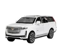 For 1:32 Cadillac Escalade SUV Zinc Alloy Car Model with Sound, Light, and Rebound Functions - Die-Cast Model Car(White)