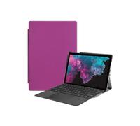 For 12.3" Microsoft Surface Pro 7 Case, New Surface Pro 7 Flip Case with Stand, Slim PU Leather Protective Cover [Purple]