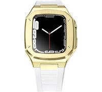 For 8 7 6 5 4 SE 41/44/45mm Stainless Steel Watch Case Band Modification Kit，Light Duty Rugged Watchband ProtectiveKit Accessories