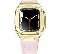 For 8 7 6 5 4 SE 41/44/45mm Stainless Steel Watch Case Band Modification Kit，Light Duty Rugged Watchband ProtectiveKit Accessories