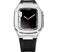 For 8 7 6 5 4 SE 41/44/45mm Stainless Steel Watch Case Band Modification Kit，Light Duty Rugged Watchband ProtectiveKit Accessories