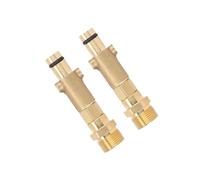For adaptador for lavadora a presión Nilfisk, bayoneta de latón M22 for arandelas de rosca externas, temperatura máxima de 90 °C(2PCS)