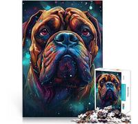 for Adults 1000 Pieces Puzzle Gifts Boxer Dog Enchantment Made of Cardboard，for Age 14+ Learning Educational Toys Family Games Fun Activities at Home, Birthday Gifts, Travel Gifts,。Size：38x52cm