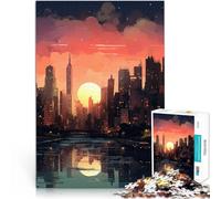 for Adults1000 Piece Puzzles “City Skyline Artwork ” for Age 14 Years and Over Each Piece is Unique - Fun and challenging Game for The Whole Family Deal as Gifts for The Whole Family 。