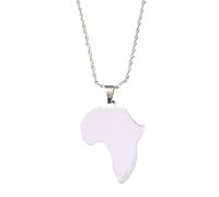For Africa Stainless Steel Map Pendant Necklaces Map Jewelry Gold Color Items for Women Man Party Gifts Earrings Jewelry (Model 4)