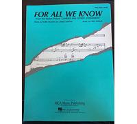 For All We Know from the Motion Picture "Lovers and Other Strangers". Piano/Vocal/Guitar