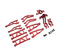 For AR-RMA 1:18 For Gra-Nite/para For Ty-phoon RC 1/16 Accesorios De Metal Control Remoto Brazo Oscilante De Coche Juego De 6 Piezas(Rood)