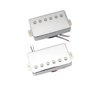 For Artec LPA210 for Aln-ico 5 pastillas de puente de cuello Humbucker cubiertas for guitarra eléctrica Les Style, cromo