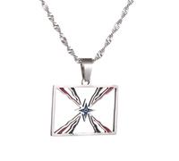 For Ashur Stainless Steel Map Pendant Necklaces Map Jewelry Gold Color Items for Bridal Women Man Party Gifts Earrings Sets Round Ball Jewelry (Model 2(hollowing out))