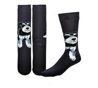 For Bare Feet FBF Calcetines de raza de perro realista unisex, Unisex, 5057-362345, Schnauzer Realista, Talla única