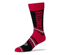 For Bare Feet FBF NFL Atlanta Falcons Unisex Go Team Dress Sock Team Color OSFM (V-5057-F02-O-GT-782372)