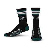 For Bare Feet NFL 4 rayas Deuce Crew calcetines para hombre Philadelphia Eagles tamaño grande (10 - 13)