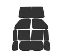 For Chery For ICAR V27 2026 Front Rear Side Window Thickened UV Protection Privacy Curtain Camping Auto Accessory(Black 10 PCS Set)