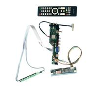 For CLAA185WA02 CLAA185WA03 M185XW01 Placa De Controlador Matrix DIY Kit 1366 * 768 LVDS-30Pin 2CCFL USB + HDMI + VGA + AV + IR DVB Señal Accesorios Digitales(For M185XW01 V.C)